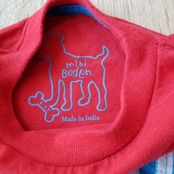 2015 vguc Mini Boden 4-5 years badger long-sleeve tee VIBRANT! - Picture 4 of 5